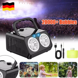 LED Seifenblasenmaschine Automatisch Blasenmaschine Seifenblasen Party Hochzeit - Bild 1 von 20