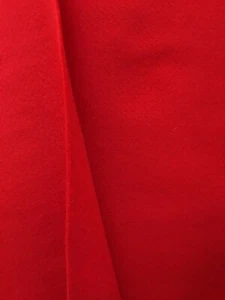 RED ACRYLIC FELT SCHOOL CRAFT POKER TABLE FABRIC (72 in.) Sold BTY - Picture 1 of 3