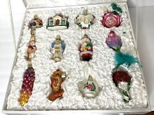 Old World Christmas Bride's Ornament Set of 12 Collection Wedding Gift Box