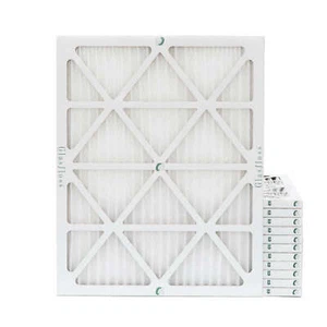 Glasfloss ZL 20x22x1 MERV 10 (FPR 7) Pleated HVAC Air Filters. Case of 12 - Picture 1 of 6
