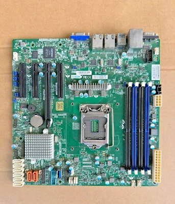 Supermicro X11SSH-F X11SSM-FLGA 1151 Intel C236 DDR4Server M-ATX MotherBoard M.2 - Image 1 of 4