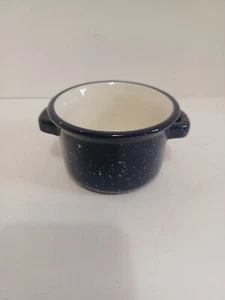 Boston Warehouse Trading Corp Speckled Blue Soup Bowl 2004 - Picture 1 of 8