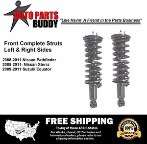 (2) New Front Complete Struts Lifetime Warranty Fits Nissan Pathfinder Xterra - Picture 1 of 4