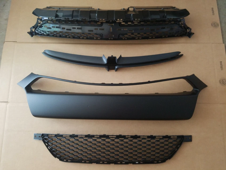 Juego de 4 piezas molduras de parachoques delantero Dodge Dart 2013-2016 y rejilla superior e inferior NUEVO Foto 1 de 3