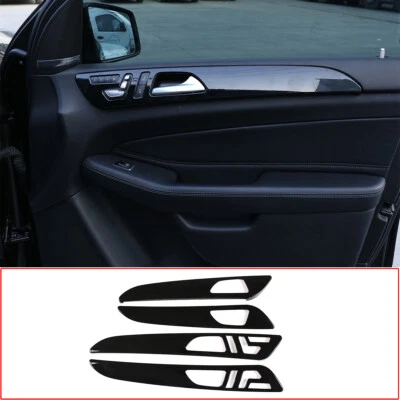 4x Panel de puerta interior ABS negro brillante para Benz GL GLE GLS ML W166 2013-2019 Foto 1 de 4
