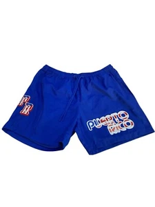 Nuevos Pantalones Cortos Cortavientos Con Etiqueta Pro Estándar Puerto Rico Talla Grande - Imagen 1 de 6