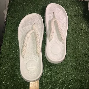 Allbirds Mens Size 12-13 Blizzard White Sugar Zeffer Slip On Flip Flops NWT - Picture 1 of 20