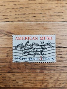 US Stamp American Music 5c Used - Picture 1 of 2