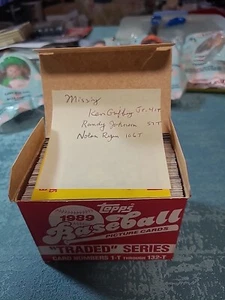 1989 Topps Baseball Traded Series Box Missing Cards Are 41, 57, And 106 - Picture 1 of 13