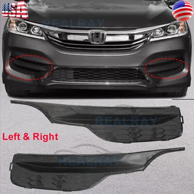 Kit de par de faros antiniebla delanteros bisel izquierdo derecho para Honda Accord 2016 2017 Foto 1 de 4