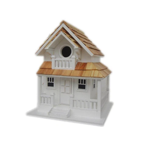 Home Bazaar Backyard Bird Cottage White Ventilation Surface Mount 11 in. Height Cover