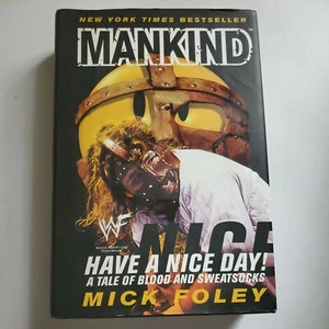 WWF Mankind Wrestling Mick Foley -Tale of Blood and Sweatsocks Book Hardback - Picture 1 of 12