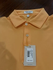 NWT Peter Millar Golf Shirt Polo Summer Comfort Light Orange Mens Size M $95 - Picture 1 of 5