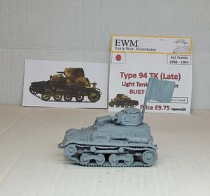 Early War 20mm (1/72) Japanese Type 94 TK (Late) Tankette - Picture 1 of 1