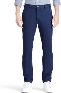 IZOD Men's Performance Stretch Straight Fit Flat Front Chino Pant - Picture 1 of 2