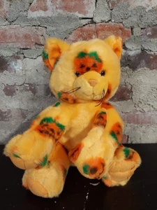 Build A Bear Stuffed Pumpkin Kitty 2008 Halloween Plush Jack O'Lantern Cat - Picture 1 of 3