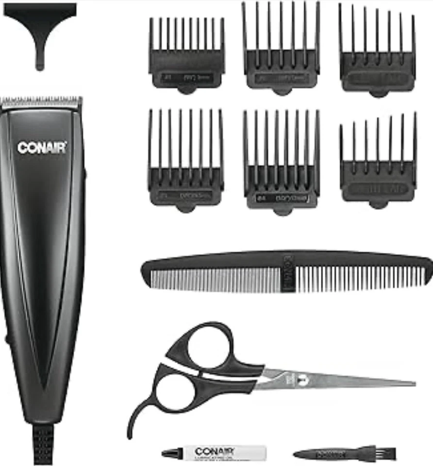 Cortapelos Conair Hombre Corte Simple para Hombres Kit de Corte de Pelo Hogar 12 piezas - A2000 Foto 1 de 4