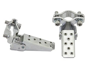 Bicycle Steel Foldable Folding Fork Foot Step Pegs Chrome Bike BMX MTB Universal - Bild 1 von 1