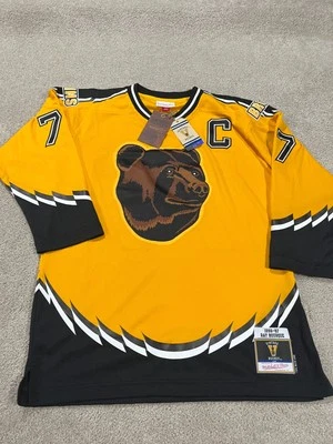 Camiseta Ray Bourque Juvenil Grande XL Boston Bruins Mitchell Ness 1996-97 Línea Azul Foto 1 de 4