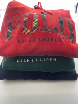 NWT Men's Polo Ralph Lauren Hoodie Pullover Fleece Red Black Big & Tall 0025 - Image 1 of 4