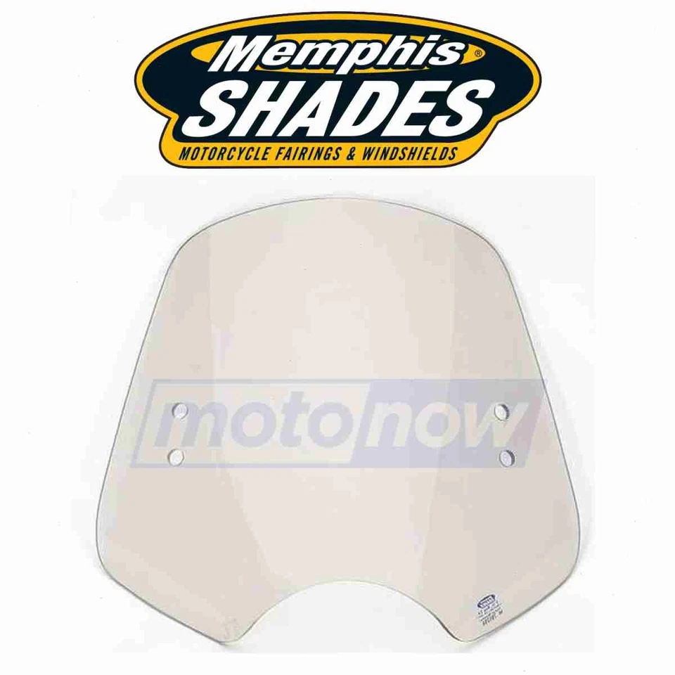 Memphis Shades The Shooter Bar Mount Windshield for 2000-2001 Victory V92SC bw Foto 1 de 4
