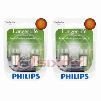2 pc Philips License Plate Light Bulbs for Subaru 1400 Brat DL FE GF GL GLF fd - Image 1 of 4