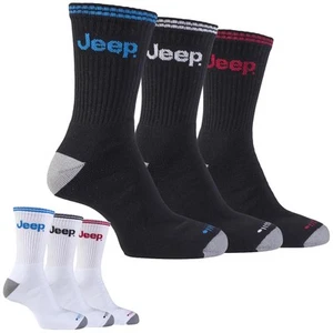 Paquete de 3 calcetines deportivos ligeros acolchados de algodón clásicos para hombre Jeep - Imagen 1 de 3