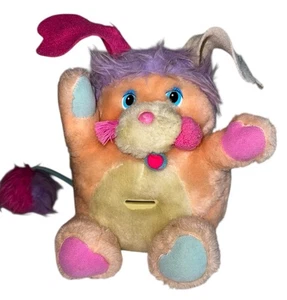 Vintage Popples Penny Popple Plüsch Coin Bank mit Stopper Spielzeug 1980er Figur 1986 - Bild 1 von 8