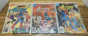 De colección 1981-83 DC Action Comics Superman - Lote de 3 cómics #512 #520 #550 - Imagen 1 de 7