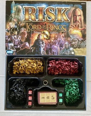 RISK Lord of the Rings Trilogy Edition Board Game with Ring “Complete” - Image 1 of 4