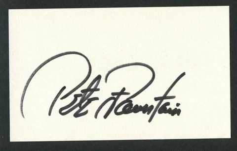Pete Fountain (d. 2016) signed autograph auto 3x5 card Jazz Clarinetist IC125 Cover
