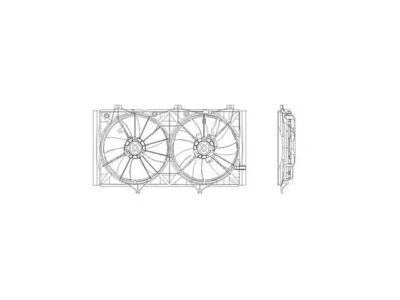 Conjunto de ventilador de radiador 56163VQ 2010 2011 2012 2013 para Toyota Venza 2009-2016 Foto 1 de 2