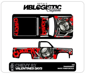 '83 CHEVY SILVERADO Custom WaterSlide Decal for hot wheels 1/64 h3 - Picture 1 of 4