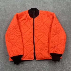 VTG Spiewak Golden Fleece Zip Up Bomber Hunting Jacket Size 40 Blaze Orange - Picture 1 of 12