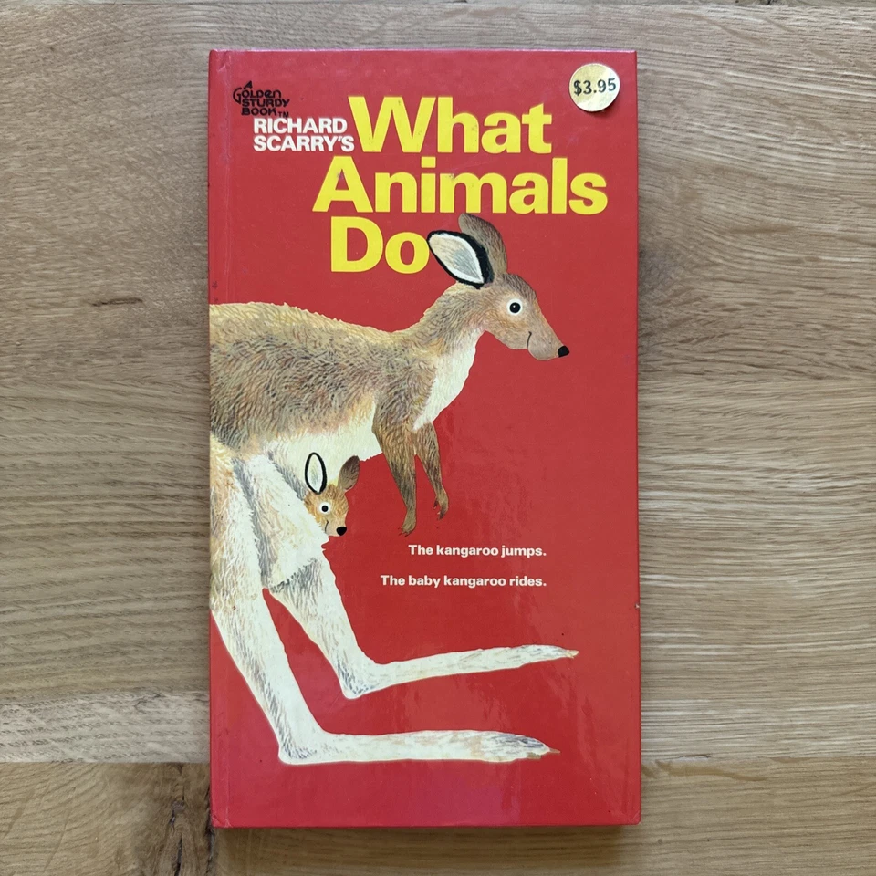 What Animals Do by Richard Scarry 1963 HC Vintage 60s Childrens Book Foto 1 de 4