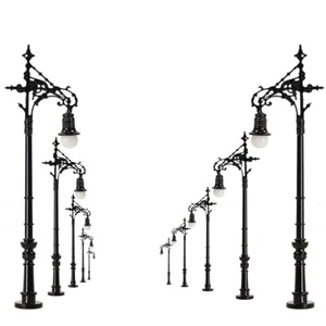 5Stk.Modellbahn Spur N Lampe 1: 160 Straßenlaterne LED 65mm Licht Modell Zug - Bild 1 von 5