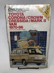 Chilton Toyota Corona Crown Cressida Mark II Van 1970-86 Auto Repair Guide 7044 - Bild 1 von 6