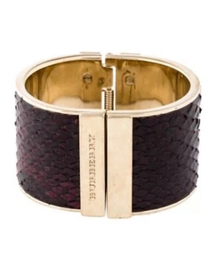 Burberry Armreif aus Python mit Scharnierdruck  - Bild 1 von 10