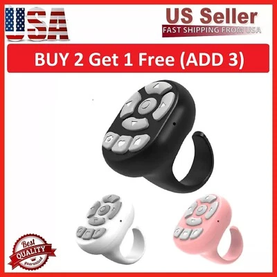 Tiktok Bluetooth Remote Control Scrolling Ring TIKTok Page Turner Black White PN - Image 1 of 4