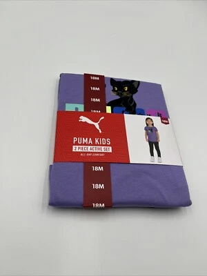 Conjunto ativo infantil feminino Puma tamanho 18M roxo Puma - Imagem 1 de 4