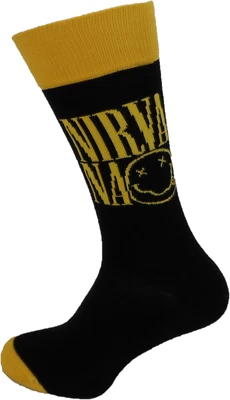 A ROCK OFF OFFICIALLY LICENSED PRODUCT Nirvana socks - Official licensed merchandise - Size 7-11