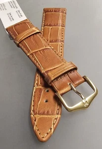 Hirsch Duke 20 mm Leather brown correa band strap water resistant High Quality - Imagen 1 de 5