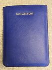 Michael Kors Blue Saffiano Leather Apple iPad Mini Sleeve Carrying Case Pouch