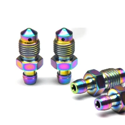 1PcTitanium / Ti Bleed Nipple M10 x 1.0mm Pitch Caliper Cylinder Bleeder Bolt - Image 1 of 4