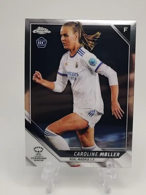 2021-22 Topps Chrome Women’s UEFA Caroline Moller #44 Rookie Card Real Madrid - Image 1 of 2