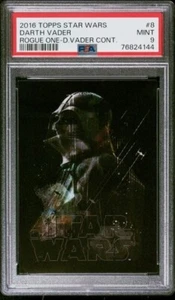 2016 Topps Star Wars Rogue One - Darth Vader Continuity #8 - PSA 9 - Picture 1 of 2