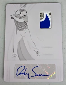 Dansby Swanson Printing Plate Auto Patch Nike Braves 2019 Panini Immaculate 1/1 - Picture 1 of 2