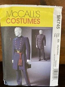 McCalls Costumes Civil War Soldier Military Uniform 4745 XL XXL XXXL Mens NEW - Picture 1 of 2