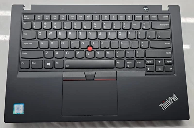 Lenovo ThinkPad T480s Palmrest with Keyboard + Touchpad AM16Q000G00 L22 - Image 1 of 4