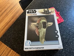 Star Wars Mandalorian Boba Fett's Starfighter 4D Model Puzzle Sealed - Bild 1 von 7